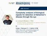 Complexity analyses of biological signals for detection of Alzheimer’s disease through the eye
